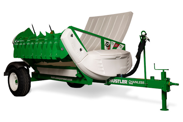 Hustler | Trailed Chainless Bale Feeders | Model TX205 for sale at FoxFire Feed LLC.